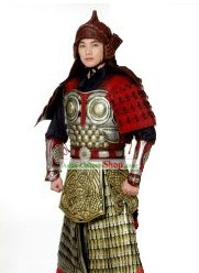 Ancient Chinese Fighter Armor Costumes and Helmet