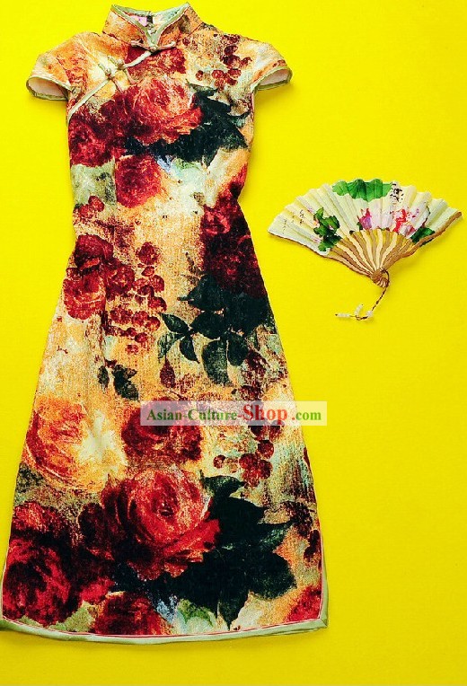 Minguo Period Old Shanghai Silk Qipao for Women