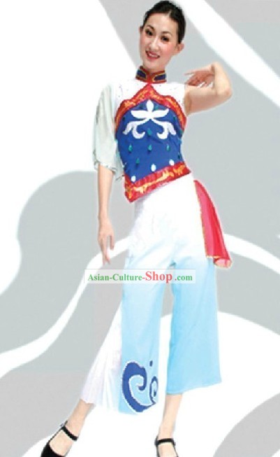 Traditional Chinese Han Ethnic Dance Costume for Women