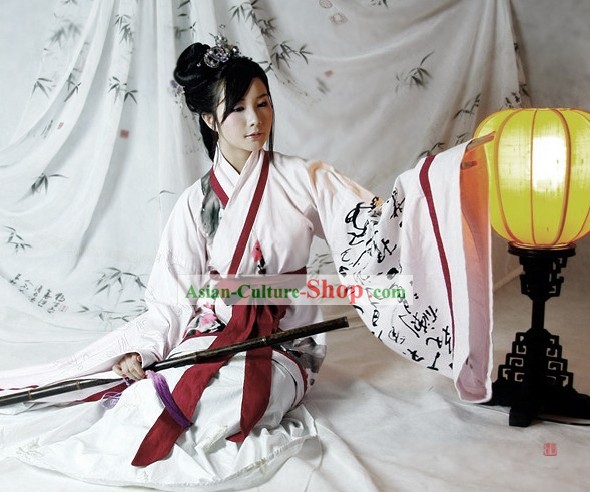 Chinese Landscape Painting Hanfu Clothing Set