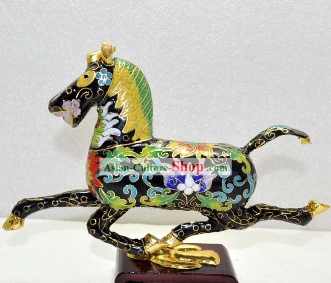 Chinese Classic Cloisonne Running Horse