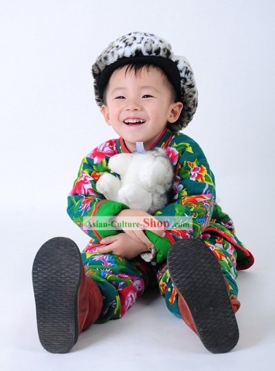 Traditional Chinese Spring Festival Celebration Clothing for Boys