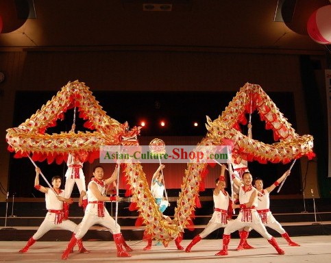 Handmade Lightweight Competition Dragon Dance Costumes Complete Set