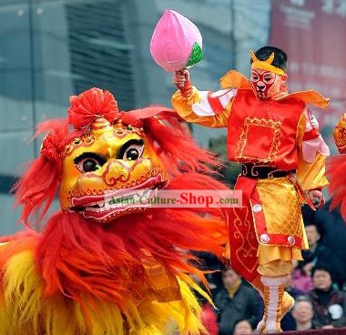 Northern Lion Dance Costume and Leading Monkey King Costume