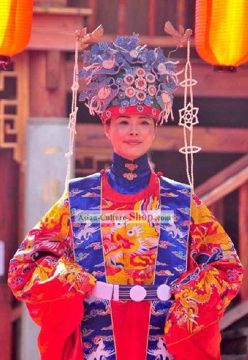 Traditional Chinese Hanfu Wedding Headpiece for Women