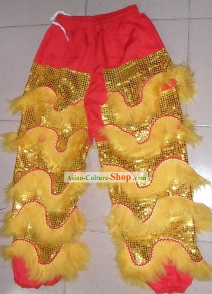 Long Wool Lion Dance Pants