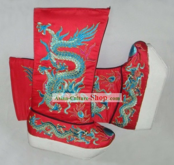 Traditional Chinese Dragon Boots