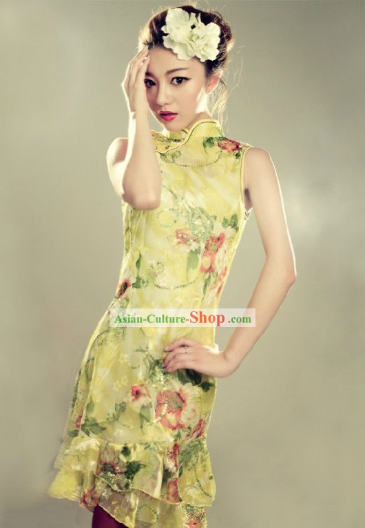 Traditional Chinese New Year Mandarin Cheongsam