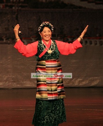 Chinese Tibetan Women Clothing Complete Set