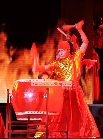 Chinese Drummer Dance Costume Set