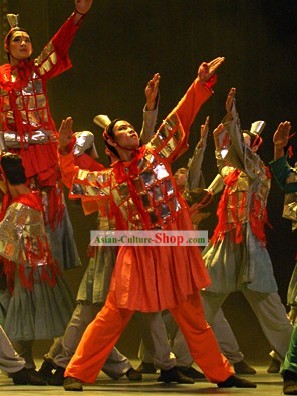 Terracotta Dance Costume and Hair Decoration Set