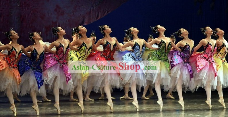 Chinese Butterfly Ballet Costume Set