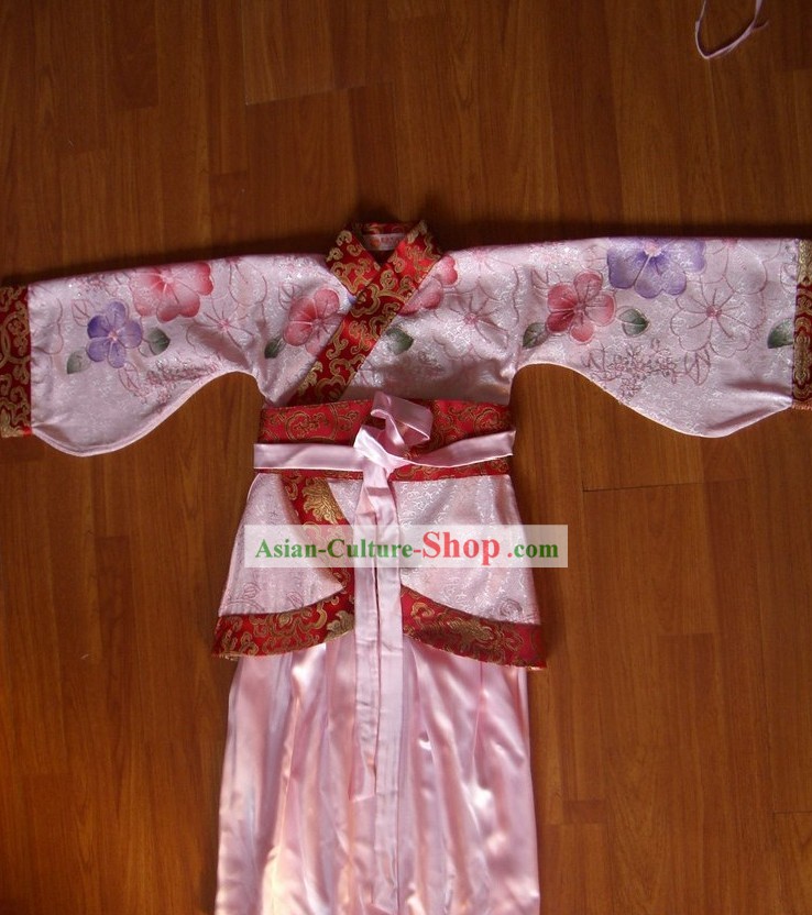 Chinese Koto Performance Costume Set for Children