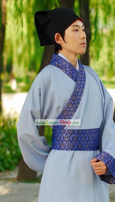 Traditional Chinese Han Clothing Complete Set for Men