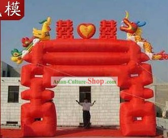 Chinese Wedding Inflatable Xi Dragon Phoenix