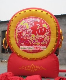 Traditional Large Chinese Inflatable Red Drum