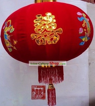 Traditional Chinese Red Phoenix Lantern