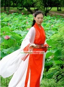 Ancient Chinese Wuxia Dress Set for Women