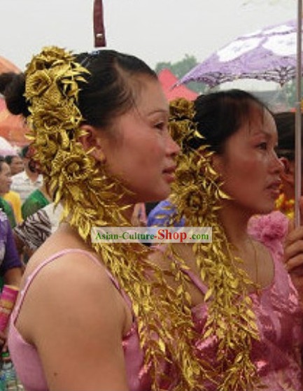 Traditional Thailand Long Flower Hair Accessories for Women