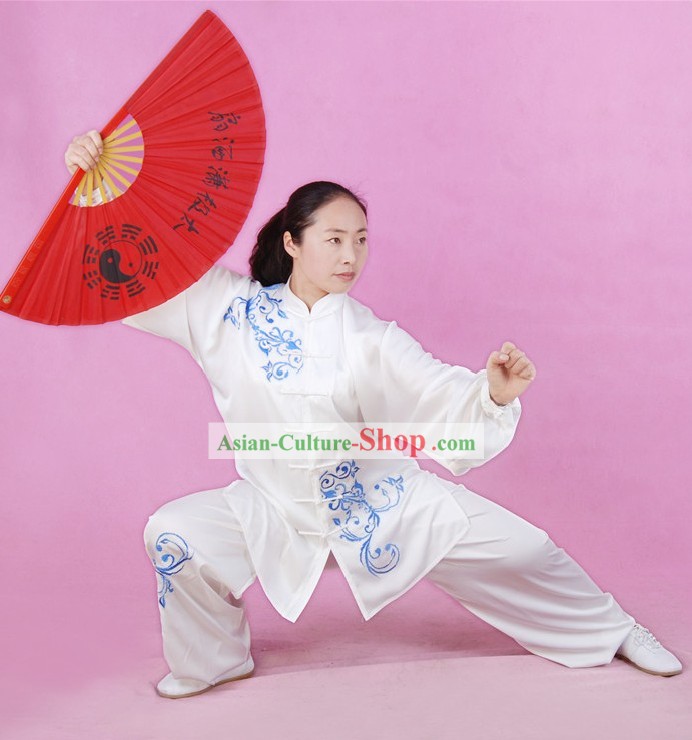 Chinês Tai Chi competição terno de seda Campeão
