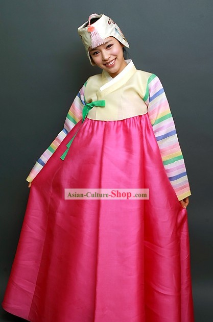 Traditional Korean Hanbok Coat Set for Women