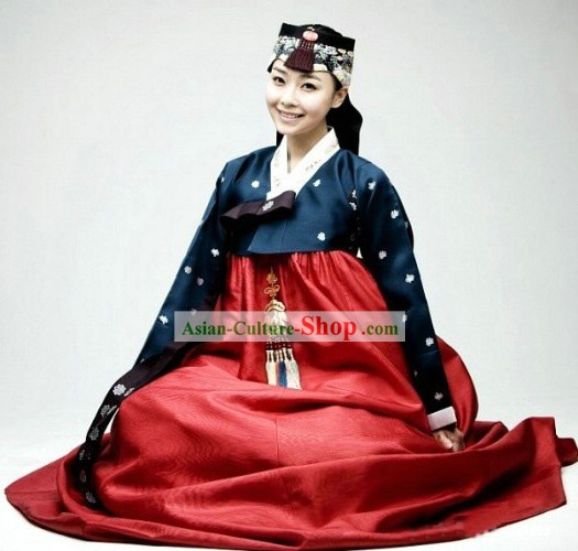 Ancient Korean Hanbok Dress Set for Women