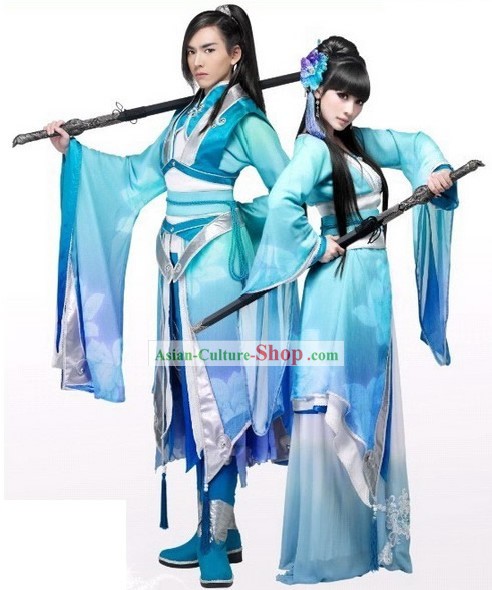 Top Traditional Chinese Women Sword Dresses Complete Set