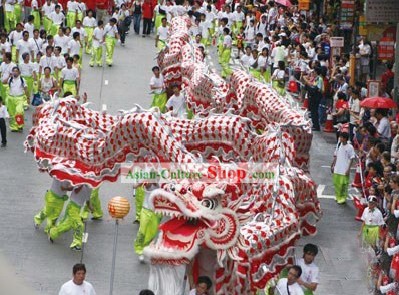50 People Dragon Dance Costumes Complete Set