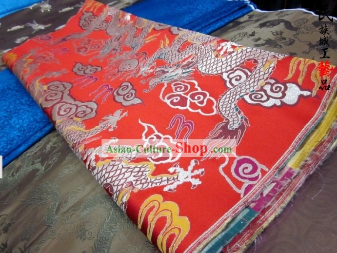 Chinese Dragon Brocade Fabric