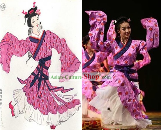 Chinese Classical Dancing Hanfu Costumes for Women