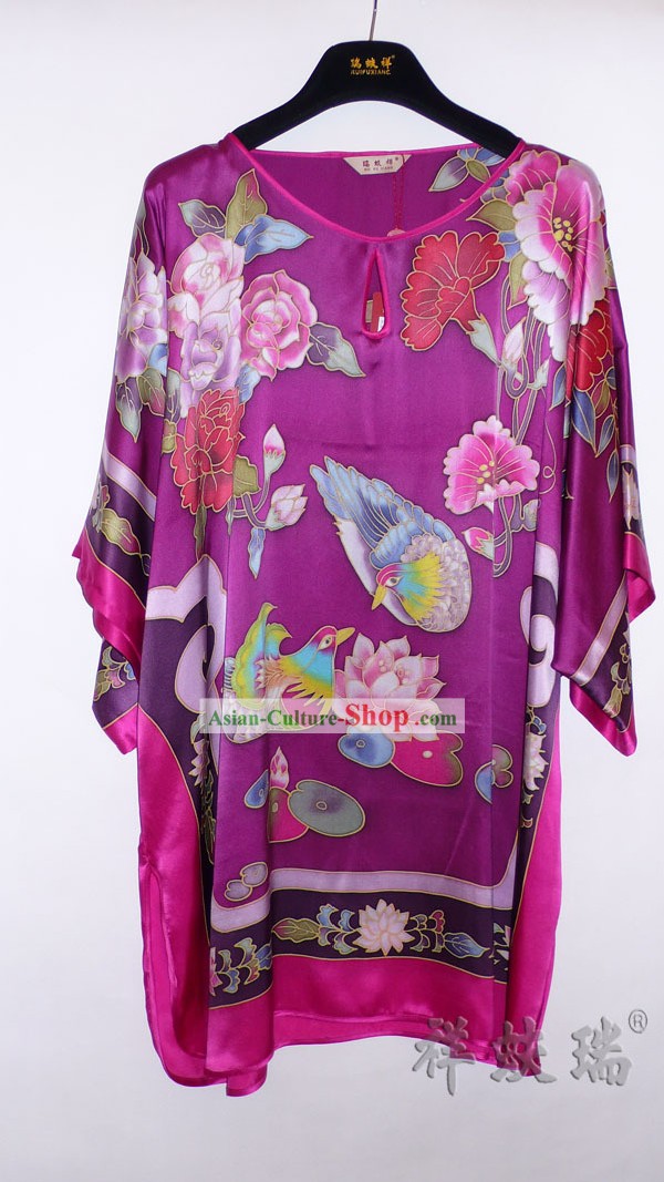 Rui Fu Xiang Hand Painted Silk Blouse for Women