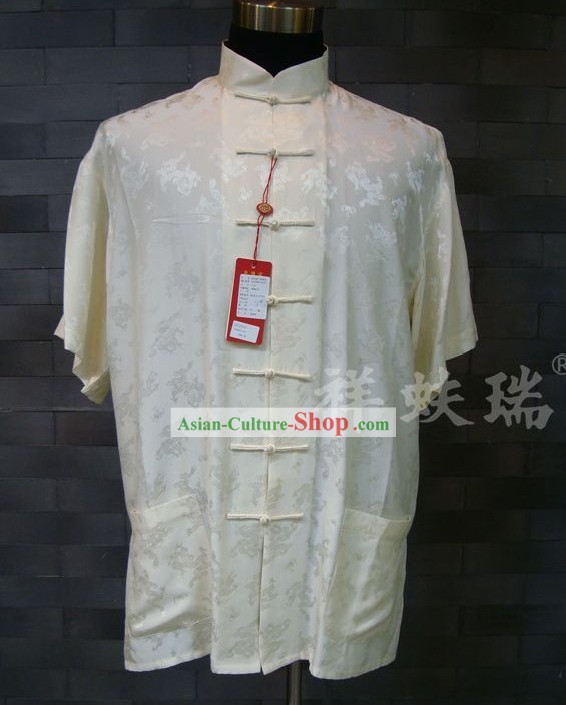 Rui Fu Xiang Silk Dragon Tang Shirt for Men