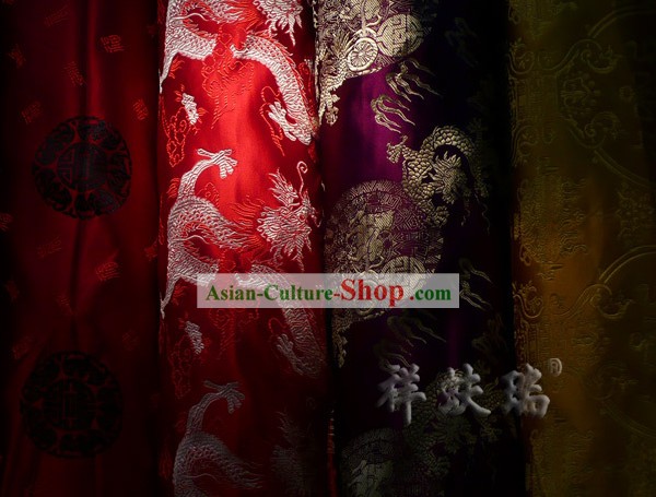 Traditional Chinese Beijing Rui Fu Xiang Silk Fabric