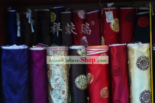 Traditional Chinese Beijing Rui Fu Xiang Silk Fabric