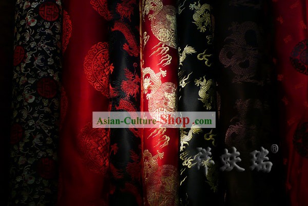 Traditional Chinese Beijing Rui Fu Xiang Silk Fabric