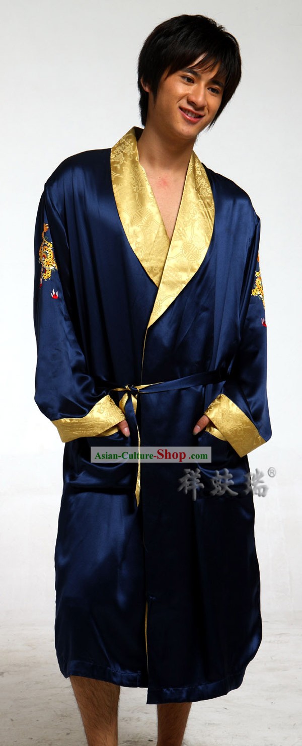 Famous Time-honored Rui Fu Xiang Silk Pajama for Men