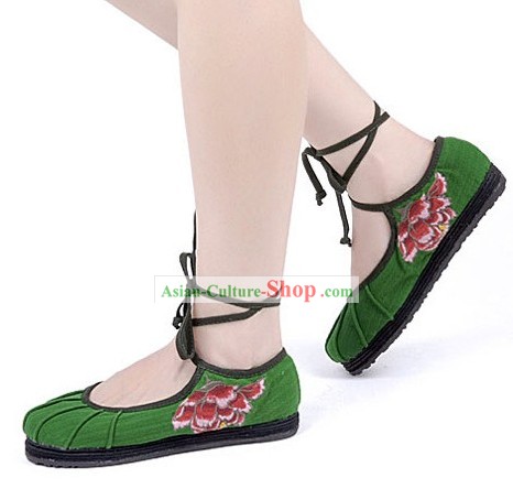 Traditional Chinese Handmade Dance Cloth Shoes