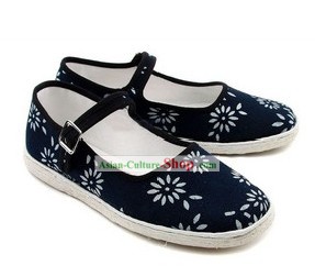 Chinese Handmade Bu Ying Zhai Cloth Shoes for Women