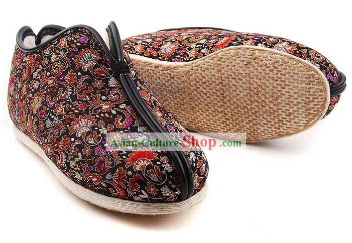 Chinese Handmade Bu Ying Zhai Winter Cotton Shoes