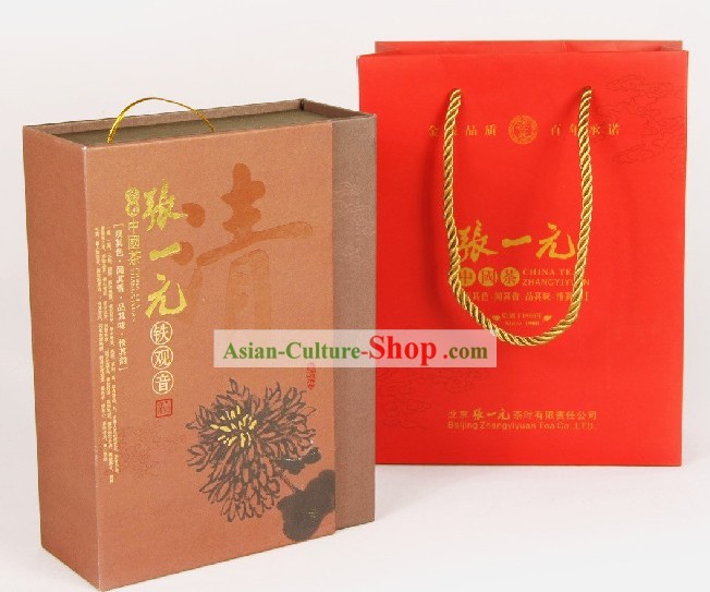 Chinese Zhang Yiyuan Anxi Tie Guanyin Tea Leaf in Gift Package