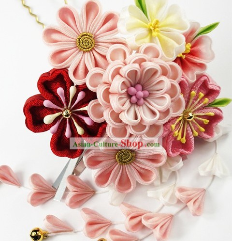 Japanese Kimono Hair Decoration Flower Set