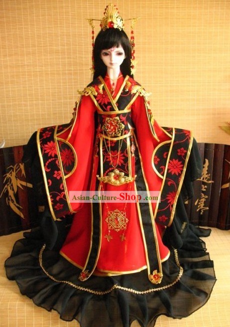 Ancient Chinese Prince Clothing and Crown Set