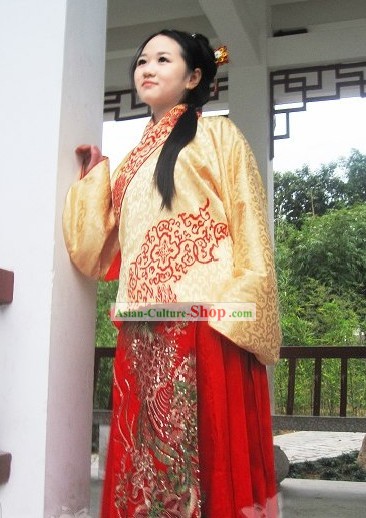 Hand Painted Ming Dynasty Waistcoat Clothing for Women