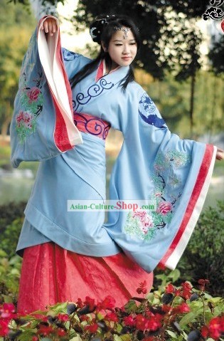 Ancient Chinese Female Hanfu Clothing Complete Set