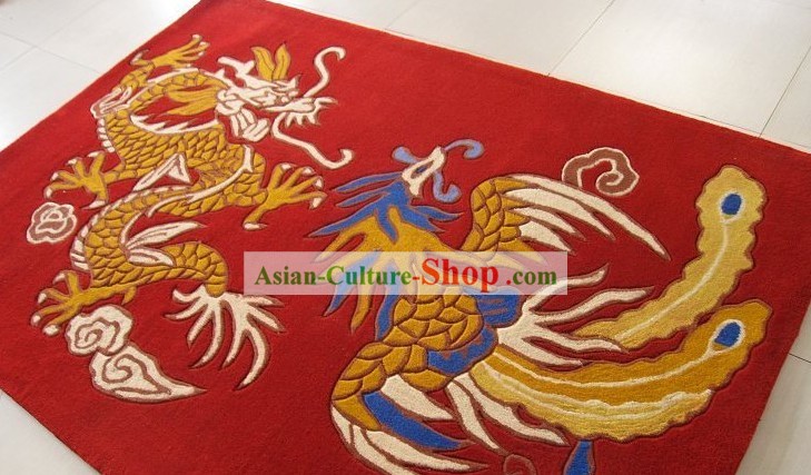 Chinese Dragon and Phoenix Rug