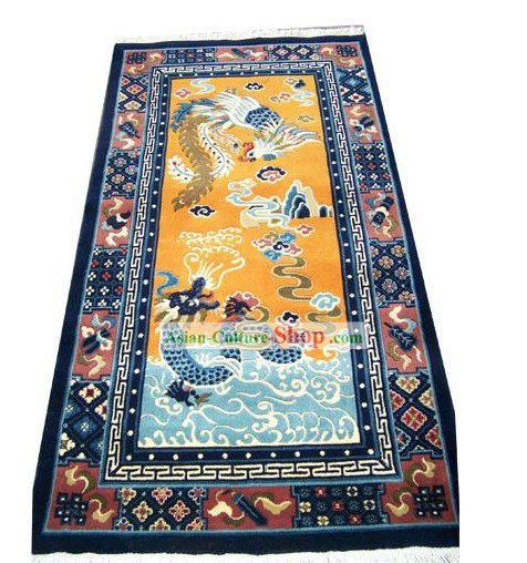 Tibetan Dragon and Phoenix Rug