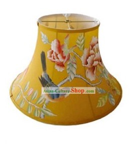 Traditional Chinese Hand Painted Silk Lampshade