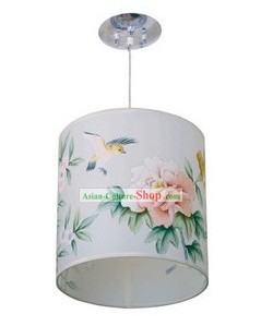 Chinese Classical Hand Painted Flower and Bird Silk Palace Lantern