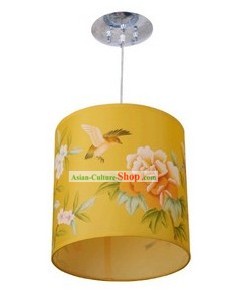 Chinese Classical Hand Painted Flower and Bird Silk Palace Lantern