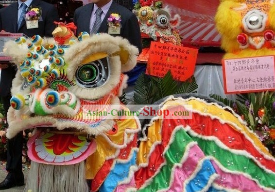 Handmade FUT SAN Southern Celebration Lion Dance Costumes Complete Set